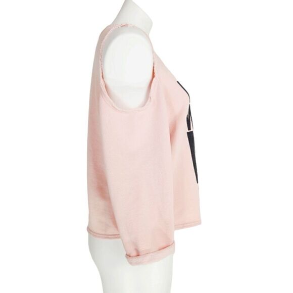Forever 21 cold shoulder sweatshirt Size small pink - Picture 4 of 6
